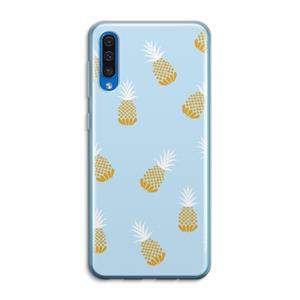 CaseCompany Ananasjes: Samsung Galaxy A50 Transparant Hoesje