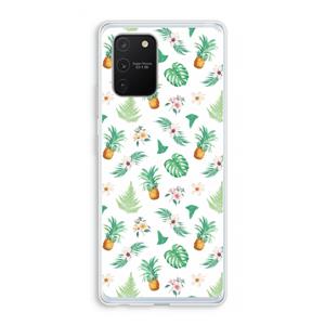 CaseCompany Ananas bladeren: Samsung Galaxy S10 Lite Transparant Hoesje