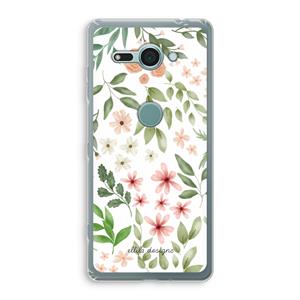 CaseCompany Botanical sweet flower heaven: Sony Xperia XZ2 Compact Transparant Hoesje