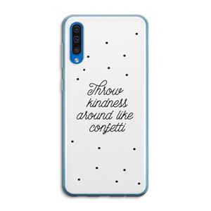 CaseCompany Confetti: Samsung Galaxy A50 Transparant Hoesje