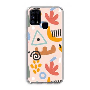 CaseCompany Abstract: Samsung Galaxy M31 Transparant Hoesje