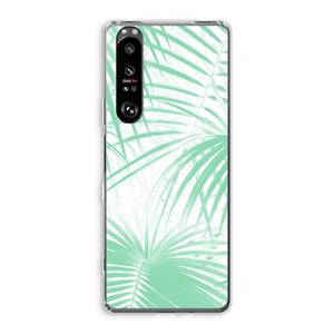 CaseCompany Palmbladeren: Sony Xperia 1 III Transparant Hoesje