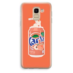 CaseCompany S(peach)less: Samsung Galaxy J6 (2018) Transparant Hoesje