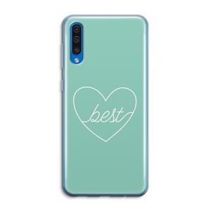 CaseCompany Best heart pastel: Samsung Galaxy A50 Transparant Hoesje