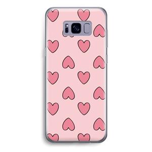 CaseCompany Ondersteboven verliefd: Samsung Galaxy S8 Transparant Hoesje