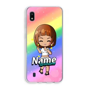 CaseCompany Chibi Maker vrouw: Samsung Galaxy A10 Transparant Hoesje