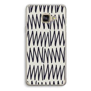 CaseCompany Marrakech Zigzag: Samsung Galaxy A3 (2016) Transparant Hoesje