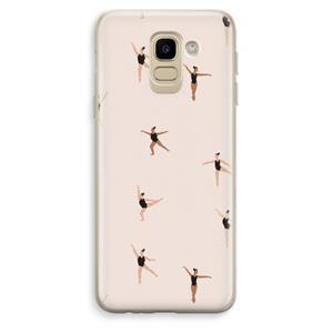 CaseCompany Dancing #1: Samsung Galaxy J6 (2018) Transparant Hoesje