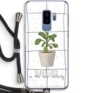 CaseCompany Kamerplant op vensterruit: Samsung Galaxy S9 Plus Transparant Hoesje met koord