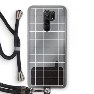 CaseCompany Rooster 2: Xiaomi Redmi 9 Transparant Hoesje met koord