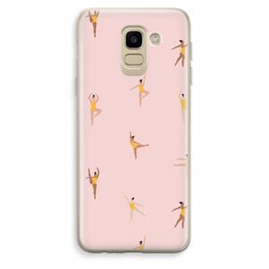 CaseCompany Dans #2: Samsung Galaxy J6 (2018) Transparant Hoesje