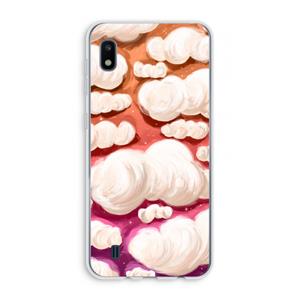 CaseCompany Katoen Wolken: Samsung Galaxy A10 Transparant Hoesje