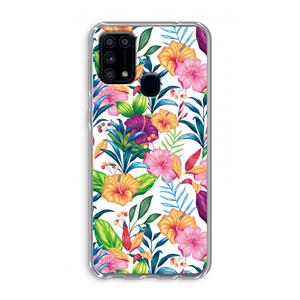 CaseCompany Tropisch 2: Samsung Galaxy M31 Transparant Hoesje