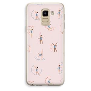 CaseCompany Dancing #3: Samsung Galaxy J6 (2018) Transparant Hoesje