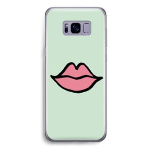 CaseCompany Kusje: Samsung Galaxy S8 Transparant Hoesje