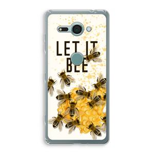 CaseCompany Let it bee: Sony Xperia XZ2 Compact Transparant Hoesje