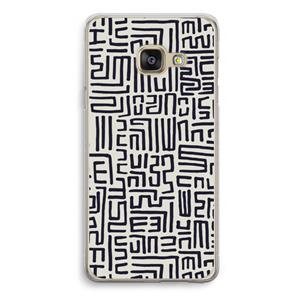 CaseCompany Moroccan Print: Samsung Galaxy A3 (2016) Transparant Hoesje