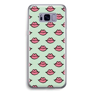 CaseCompany Lipjes: Samsung Galaxy S8 Transparant Hoesje