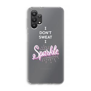 CaseCompany Sparkle quote: Samsung Galaxy A32 5G Transparant Hoesje