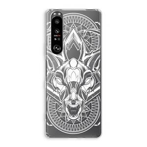 CaseCompany Oh Deer: Sony Xperia 1 III Transparant Hoesje