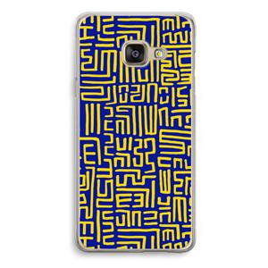 CaseCompany Majorelle Blue Print: Samsung Galaxy A3 (2016) Transparant Hoesje