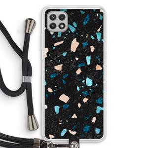CaseCompany Terrazzo N°11: Samsung Galaxy A22 4G Transparant Hoesje met koord