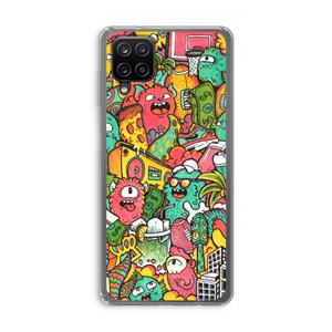 CaseCompany Vexx City: Samsung Galaxy A12 Transparant Hoesje