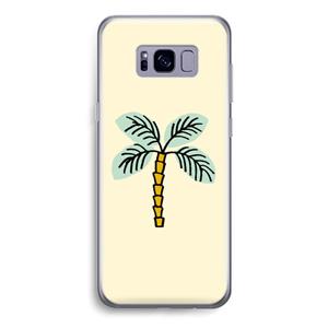 CaseCompany Palmboom: Samsung Galaxy S8 Transparant Hoesje