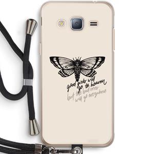 CaseCompany Good or bad: Samsung Galaxy J3 (2016) Transparant Hoesje met koord