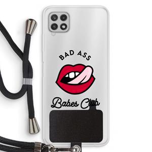 CaseCompany Badass Babes Club: Samsung Galaxy A22 4G Transparant Hoesje met koord