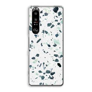 CaseCompany Terrazzo N°2: Sony Xperia 1 III Transparant Hoesje