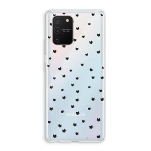 CaseCompany Kleine kattenkopjes: Samsung Galaxy S10 Lite Transparant Hoesje