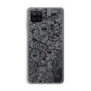 CaseCompany Vexx Black City : Samsung Galaxy A12 Transparant Hoesje