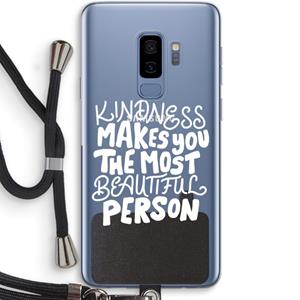CaseCompany The prettiest: Samsung Galaxy S9 Plus Transparant Hoesje met koord