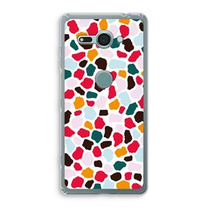 CaseCompany Colored Giraffe: Sony Xperia XZ2 Compact Transparant Hoesje