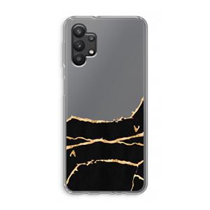 CaseCompany Gouden marmer: Samsung Galaxy A32 5G Transparant Hoesje