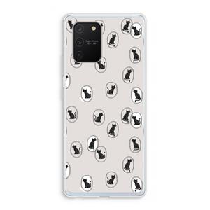 CaseCompany Miauw: Samsung Galaxy S10 Lite Transparant Hoesje