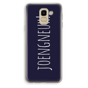 CaseCompany Joengneuh!: Samsung Galaxy J6 (2018) Transparant Hoesje