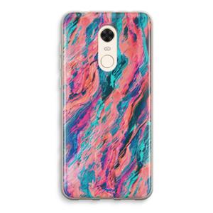 CaseCompany Electric Times: Xiaomi Redmi 5 Transparant Hoesje
