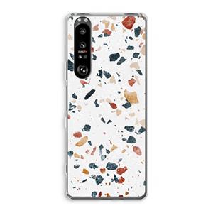 CaseCompany Terrazzo N°4: Sony Xperia 1 III Transparant Hoesje