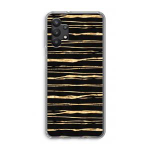 CaseCompany Gouden strepen: Samsung Galaxy A32 5G Transparant Hoesje
