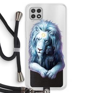 CaseCompany Child Of Light: Samsung Galaxy A22 4G Transparant Hoesje met koord