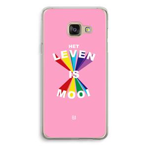 CaseCompany Het Leven Is Mooi: Samsung Galaxy A3 (2016) Transparant Hoesje
