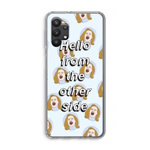 CaseCompany Hello: Samsung Galaxy A32 5G Transparant Hoesje