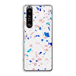 CaseCompany Terrazzo N°6: Sony Xperia 1 III Transparant Hoesje