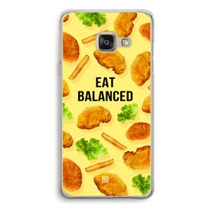 CaseCompany Eat Balanced: Samsung Galaxy A3 (2016) Transparant Hoesje