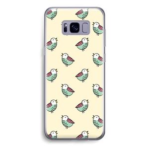 CaseCompany Vogeltjes: Samsung Galaxy S8 Transparant Hoesje