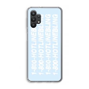 CaseCompany Hotline bling blue: Samsung Galaxy A32 5G Transparant Hoesje