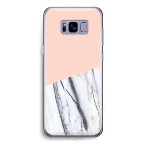 CaseCompany A touch of peach: Samsung Galaxy S8 Transparant Hoesje