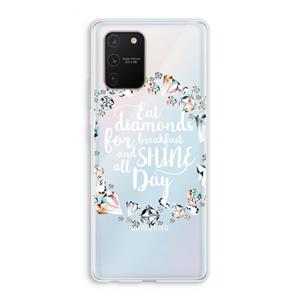 CaseCompany Diamonds: Samsung Galaxy S10 Lite Transparant Hoesje